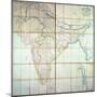 Map of India, 1857-English School-Mounted Giclee Print