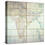 Map of India, 1857-English School-Stretched Canvas