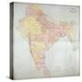 Map of India, 1865-null-Stretched Canvas