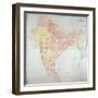 Map of India, 1865-null-Framed Giclee Print