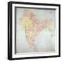 Map of India, 1865-null-Framed Giclee Print