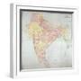 Map of India, 1865-null-Framed Giclee Print