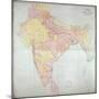 Map of India, 1865-null-Mounted Giclee Print