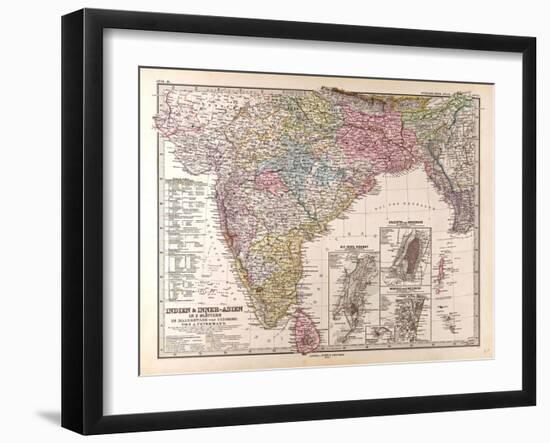 Map of India, 1876-null-Framed Giclee Print
