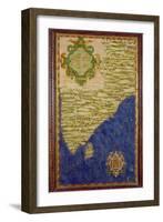 Map of India and Ceylon, from the Sala Delle Carte Geografiche-Egnazio Danti-Framed Giclee Print