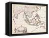 Map of India and the East Indies-Frederick de Wit-Framed Stretched Canvas