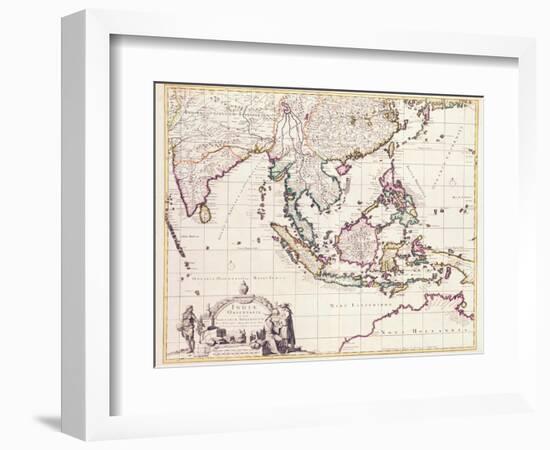 Map of India and the East Indies-Frederick de Wit-Framed Giclee Print