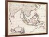 Map of India and the East Indies-Frederick de Wit-Framed Giclee Print