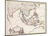 Map of India and the East Indies-Frederick de Wit-Mounted Premium Giclee Print