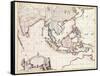 Map of India and the East Indies-Frederick de Wit-Framed Stretched Canvas