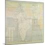 Map of India at Independence, 1947-null-Mounted Giclee Print