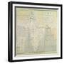 Map of India at Independence, 1947-null-Framed Giclee Print