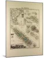 Map of India New Caledonia Tahiti Tuamotu Archipelago Marquesas Islands 1896-null-Mounted Giclee Print