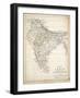 Map of India, Published by William Blackwood and Sons, Edinburgh and London, 1848-Alexander Keith Johnston-Framed Giclee Print