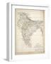 Map of India, Published by William Blackwood and Sons, Edinburgh and London, 1848-Alexander Keith Johnston-Framed Giclee Print