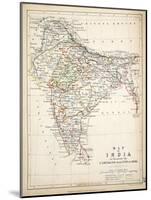 Map of India, Published by William Blackwood and Sons, Edinburgh and London, 1848-Alexander Keith Johnston-Mounted Giclee Print