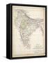 Map of India, Published by William Blackwood and Sons, Edinburgh and London, 1848-Alexander Keith Johnston-Framed Stretched Canvas