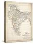 Map of India, Published by William Blackwood and Sons, Edinburgh and London, 1848-Alexander Keith Johnston-Stretched Canvas