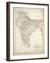 Map of India, Published by William Blackwood and Sons, Edinburgh and London, 1848-Alexander Keith Johnston-Framed Giclee Print