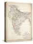 Map of India, Published by William Blackwood and Sons, Edinburgh and London, 1848-Alexander Keith Johnston-Stretched Canvas