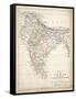 Map of India, Published by William Blackwood and Sons, Edinburgh and London, 1848-Alexander Keith Johnston-Framed Stretched Canvas