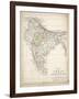 Map of India, Published by William Blackwood and Sons, Edinburgh and London, 1848-Alexander Keith Johnston-Framed Giclee Print