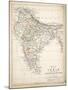 Map of India, Published by William Blackwood and Sons, Edinburgh and London, 1848-Alexander Keith Johnston-Mounted Giclee Print