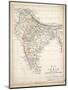 Map of India, Published by William Blackwood and Sons, Edinburgh and London, 1848-Alexander Keith Johnston-Mounted Giclee Print