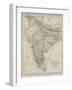 Map of India Shewing the Proposed Route of Hrh the Prince of Wales-null-Framed Giclee Print