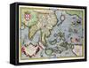 Map of India to New Guinea, circa 1570-1603-Abraham Ortelius-Framed Stretched Canvas