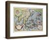 Map of India to New Guinea, circa 1570-1603-Abraham Ortelius-Framed Giclee Print