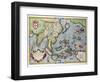 Map of India to New Guinea, circa 1570-1603-Abraham Ortelius-Framed Giclee Print