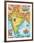 Map of India-Jennifer Thermes-Framed Photographic Print