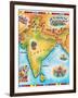 Map of India-Jennifer Thermes-Framed Photographic Print