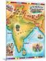 Map of India-Jennifer Thermes-Mounted Photographic Print