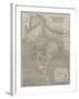 Map of India-John Dower-Framed Giclee Print