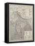 Map of India-null-Framed Stretched Canvas