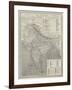 Map of India-null-Framed Giclee Print