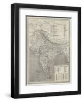 Map of India-null-Framed Premium Giclee Print