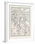 Map of Indo-China, Showing Burma and Adjoining Countries-null-Framed Giclee Print