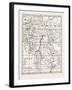 Map of Indo-China, Showing Burma and Adjoining Countries-null-Framed Giclee Print