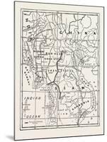 Map of Indo-China, Showing Burma and Adjoining Countries-null-Mounted Giclee Print