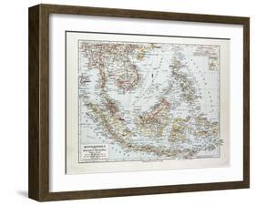 Map of Indonesia 1899-null-Framed Giclee Print