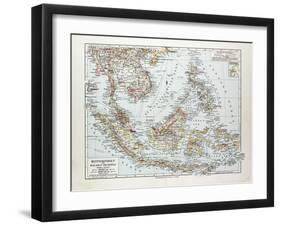 Map of Indonesia 1899-null-Framed Giclee Print