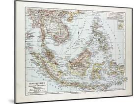 Map of Indonesia 1899-null-Mounted Giclee Print