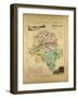 Map of Indre Et Loire France-null-Framed Giclee Print