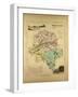 Map of Indre Et Loire France-null-Framed Giclee Print