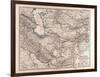 Map of Iran, 1876-null-Framed Giclee Print