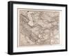 Map of Iran, 1876-null-Framed Giclee Print