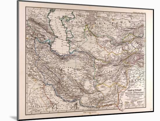 Map of Iran, 1876-null-Mounted Giclee Print